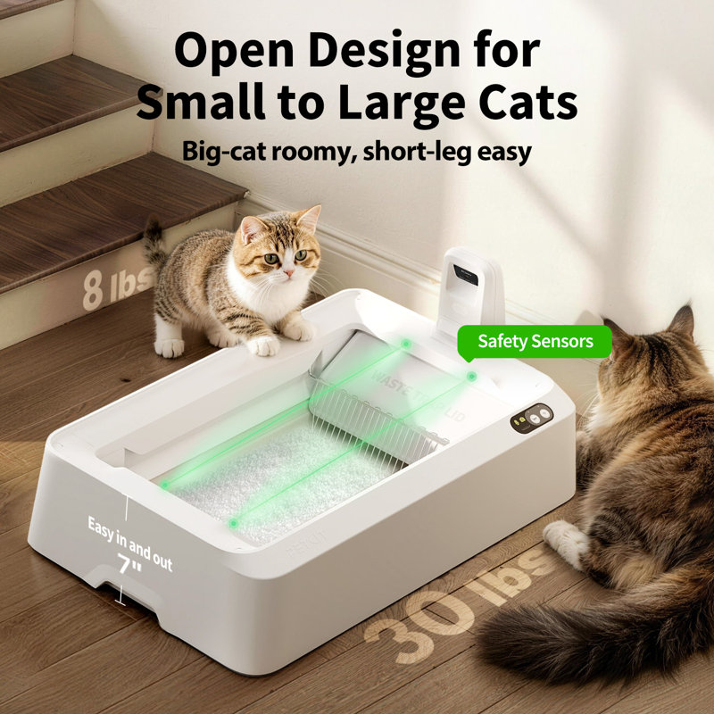 Petkit Purobot Crystal Duo Automatic Cat Litter Box with Camera